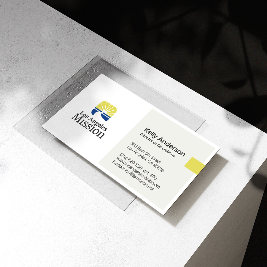 Los Angeles Mission business cards